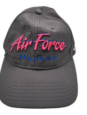 Air Force Hockey Womens Strapback Baseball Hat Under Armour Gray Pink